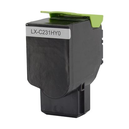 Remanufactured Lexmark C231HY0 Toner Cartridge, Yellow 2.3K High Yield 1