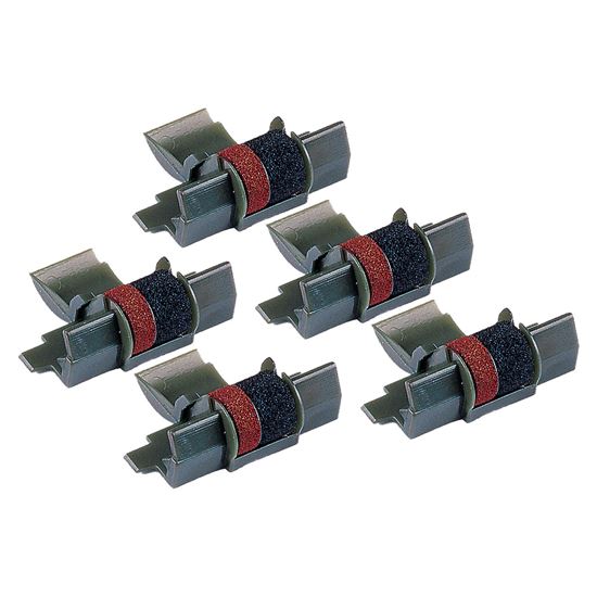 Compatible Seiko IR-40T (CP-13) Ink Roller, Black/Red, 5 Pack Value Pack 1