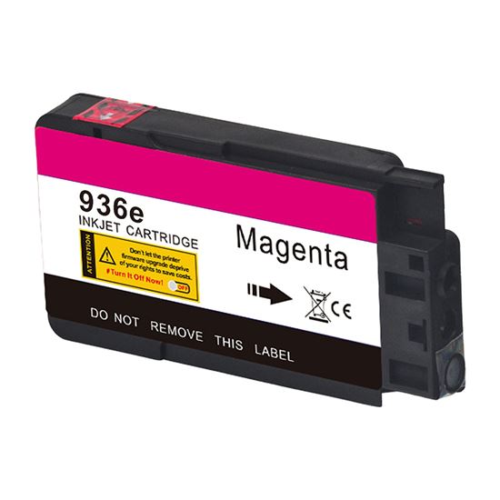 Remanufactured HP 936E (4S6V4LN) Inkjet Cartridge, Magenta 1650 High Yield,  (New Chip), Not functional in -E printers 1