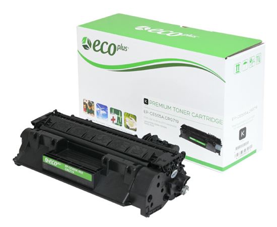 EcoPlus HP 05A (CE505A) Toner Cartridge, Black 2.3K Yield 1