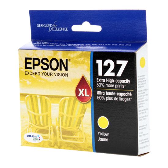 OEM Epson 127 (T127420) Inkjet, Yellow 755 High Yield 1