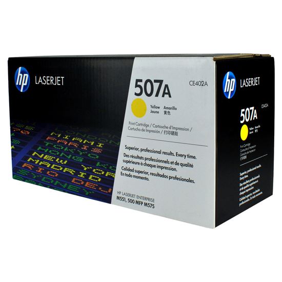 OEM HP 507A (CE402A) Toner Cartridge, Yellow 6K Yield 1