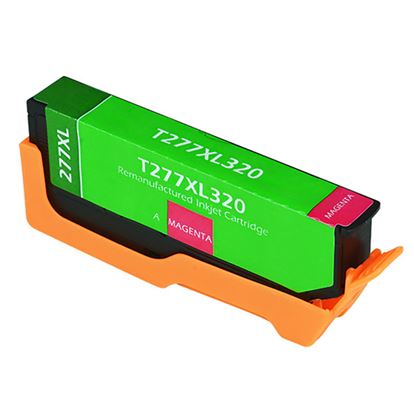 Remanufactured Epson 277XL (T277XL320) InkJet Cartridge, Magenta 740 High Yield 1