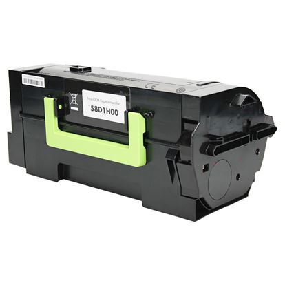 Remanufactured Lexmark 581H (58D1H00) Toner Cartridge, Black 15K High Yield 1