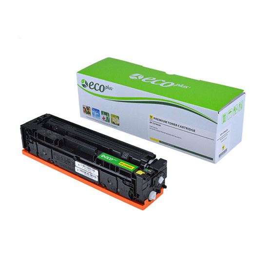 EcoPlus HP 201A (CF402A) Toner Cartridge, Yellow 1.4K Yield 1