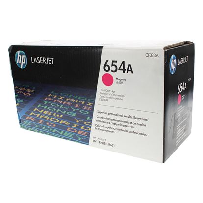 OEM HP 654A (CF333A) Toner Cartridge, Magenta 15K Yield 1