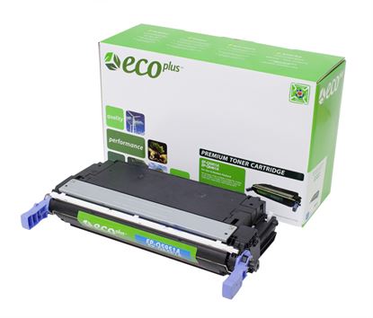 EcoPlus HP 643A (Q5951A) Toner Cartridge, Cyan 10K Yield, Made in USA 1