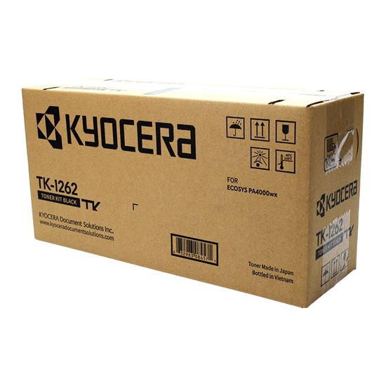 OEM Kyocera Mita TK-1262 (1T0C150US0) Toner Cartridge, Black 10K Yield 1