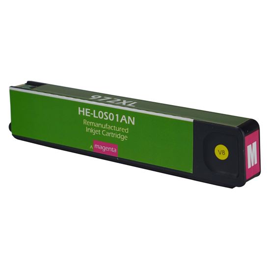 Remanufactured HP 972X (L0S01AN) InkJet Cartridge, Magenta 7K High Yield 1