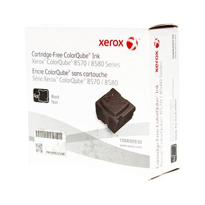 OEM Xerox 108R00930 (108R930) Inkjet, Black 8.6K Yield, 4 pk 1