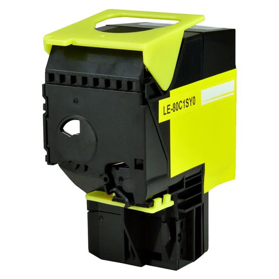 Remanufactured Lexmark 801SY (80C0S40) Toner Cartridge, Yellow 2K Yield 1