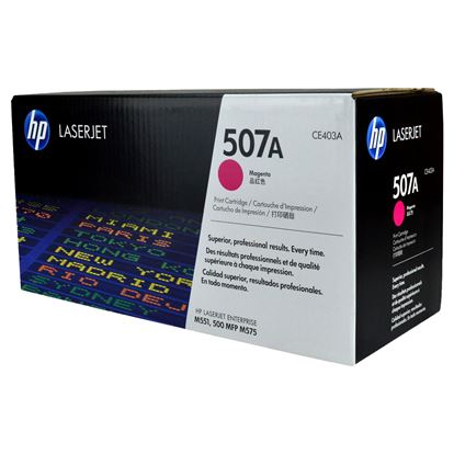 OEM HP 507A (CE403A) Toner Cartridge, Magenta 6K Yield 1