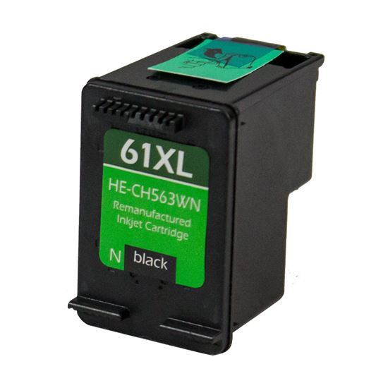Remanufactured HP 61XL (CH563WN) InkJet Cartridge, Black 480 High Yield 1