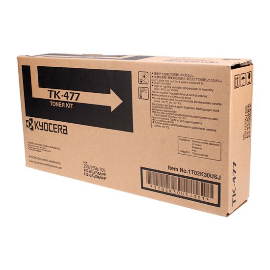 OEM Kyocera Mita TK-477 (1T02K30US0) Toner Cartridge, Black 15K Yield 1