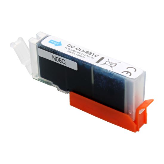 Compatible Canon CLI-231CN (6675C001) Inkjet Cartridge, Cyan 8.5 ML 1