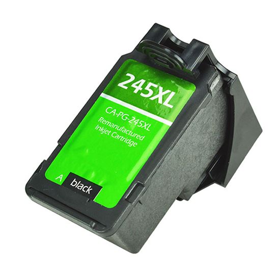 Remanufactured Canon 245XL (PG-245XL) InkJet Cartridge, Black 300 High Yield 1