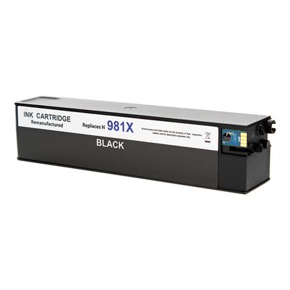 Remanufactured HP 981XL (L0R12A) InkJet Cartridge, Black 11K High Yield 1