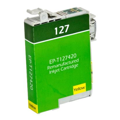 Remanufactured Epson 127 (T127420) InkJet Cartridge, Yellow 775 Extra High Yield 1