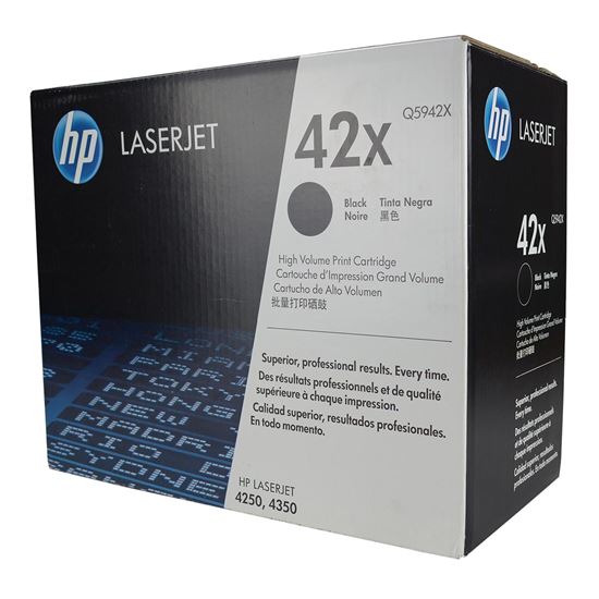 OEM HP 42X (Q5942X) Toner Cartridge, Black 20K High Yield 1