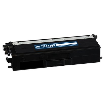 Compatible Brother TN433 (TN433BK) Toner Cartridge, Black 4.5K High Yield 1
