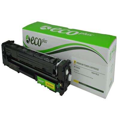 EcoPlus HP 201X (CF402X) Toner Cartridge, Yellow 2.3K High Yield 1