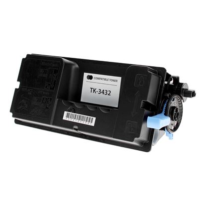 Compatible Kyocera Mita TK-3432 (1T0C0W0US0) Toner Cartridge, Black 21K Yield, (With Chip) 1
