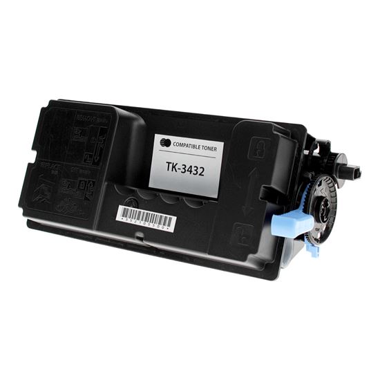 Compatible Kyocera Mita TK-3432 (1T0C0W0US0) Toner Cartridge, Black 21K Yield, (With Chip) 1