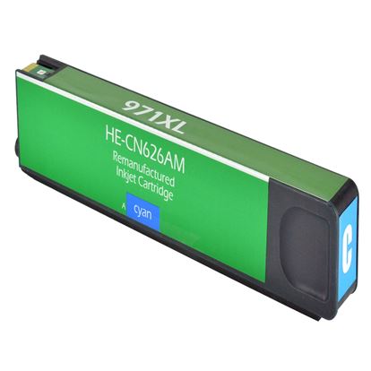 Remanufactured HP 971XL (CN626AM) InkJet Cartridge, Cyan 6.6K High Yield 1