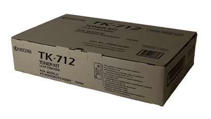 OEM Kyocera Mita TK-712 (1T02G10US0) Toner Cartridge, Black 40K Yield 1