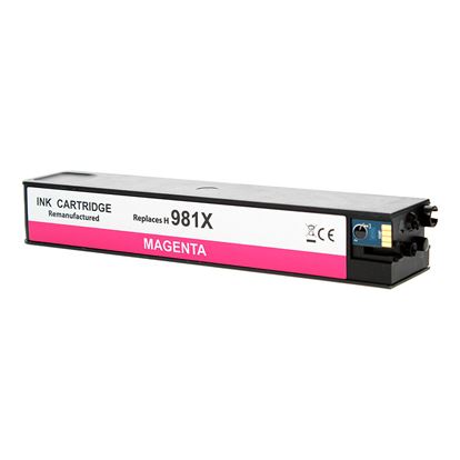 Remanufactured HP 981XL (L0R10A) InkJet Cartridge, Magenta 10K High Yield 1