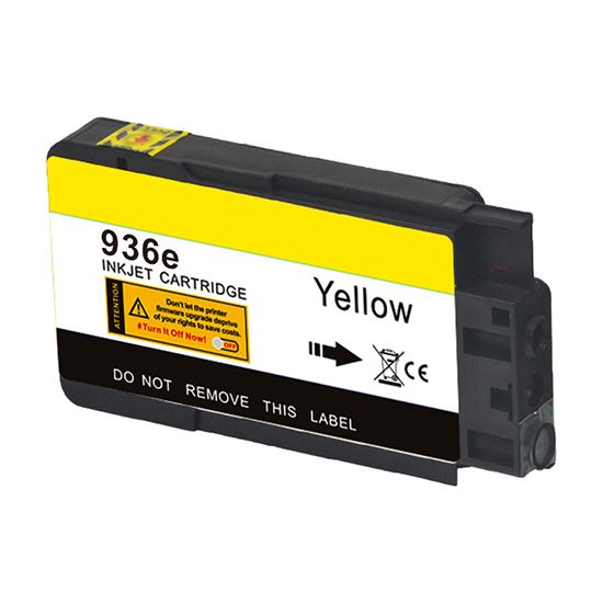 Remanufactured HP 936E (4S6V5LN) Inkjet Cartridge, Yellow 1650 High Yield, (New Chip), Not functional in -E printers 1