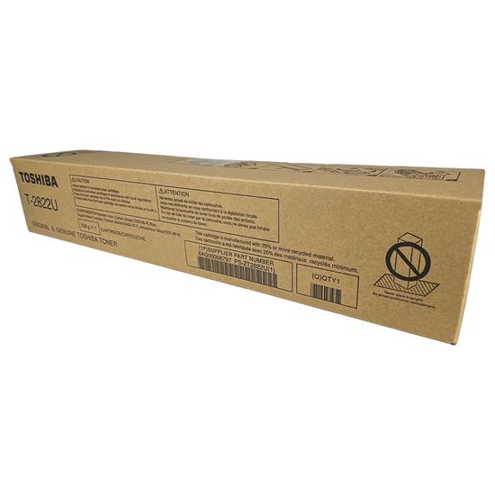 OEM Toshiba T-2822U (T2822U) Toner Cartridge, Black 17.5K Yield 1