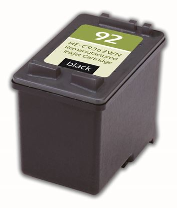 Remanufactured HP 92 (C9362WN) InkJet Cartridge, Black 210 Yield 1