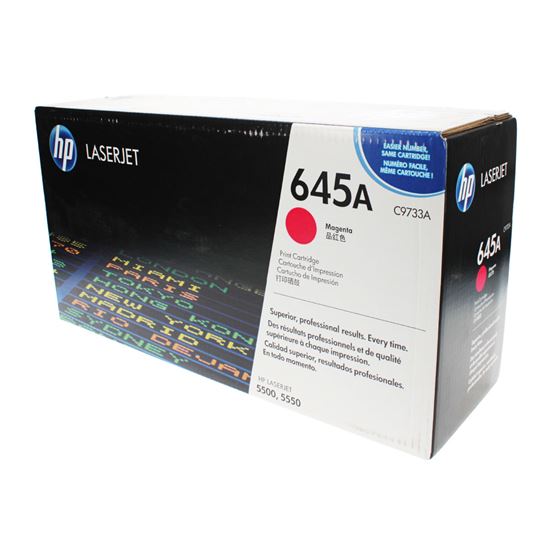 OEM HP 645A (C9733A) Toner Cartridge, Magenta 12K Yield 1