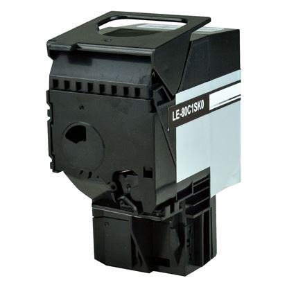 Remanufactured Lexmark 801SK (80C0S10) Toner Cartridge, Black 2.5K Yield 1