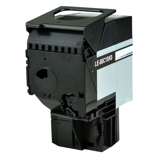 Remanufactured Lexmark 801SK (80C0S10) Toner Cartridge, Black 2.5K Yield 1