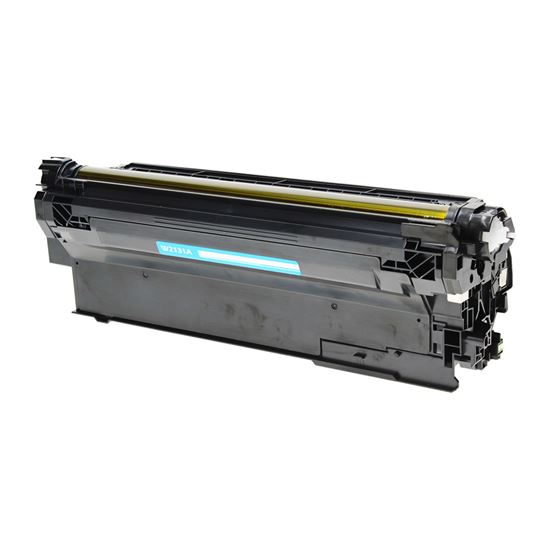 Compatible HP 213A (W2131A) Toner Cartridge, Cyan 3K Yield, (New Chip), Will not work with E Series 1