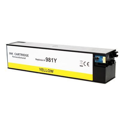 Remanufactured HP 981Y (L0R15A) InkJet Cartridge, Yellow 16K Extra High Yield 1