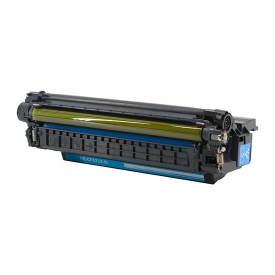 Compatible HP 657X (CF471X) Toner Cartridge, Cyan 23K High Yield 1