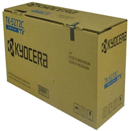 OEM Kyocera Mita TK-5272C (1T02TVCUS0) Toner Cartridge, Cyan 6K Yield 1