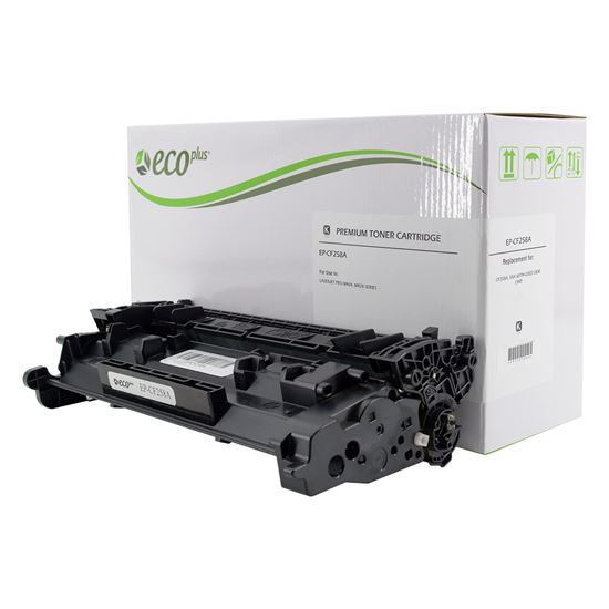 EcoPlus HP 58A (CF258A) Toner Cartridge, Black 3K Yield, (Used OEM Chip) 1