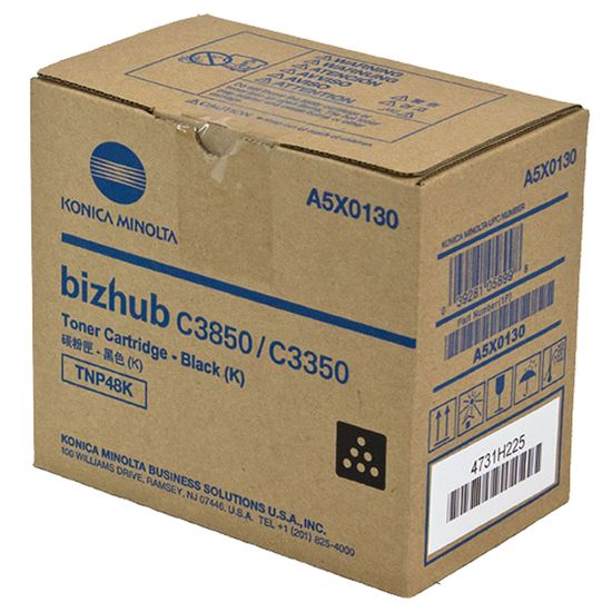 OEM Konica Minolta TNP48K (A5X0130) Toner Cartridge, Black 10K Yield 1