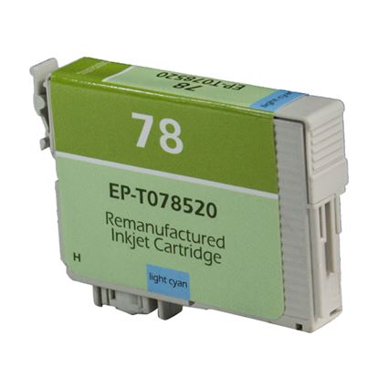 Remanufactured Epson 78 (T078520) InkJet Cartridge, Light Cyan 9ML 1