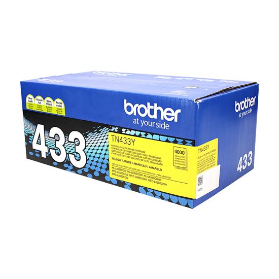OEM Brother  (TN433Y) Toner Cartridge, Yellow 4K High Yield 1