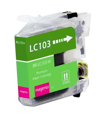 Compatible Brother LC103 (LC103M) InkJet Cartridge, Magenta 600 High Yield 1