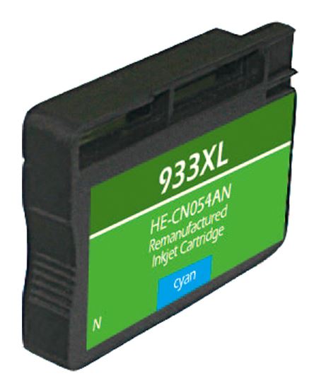 Remanufactured HP 933XL (CN054AN) InkJet Cartridge, Cyan 825 High Yield, Read Ink Level 1