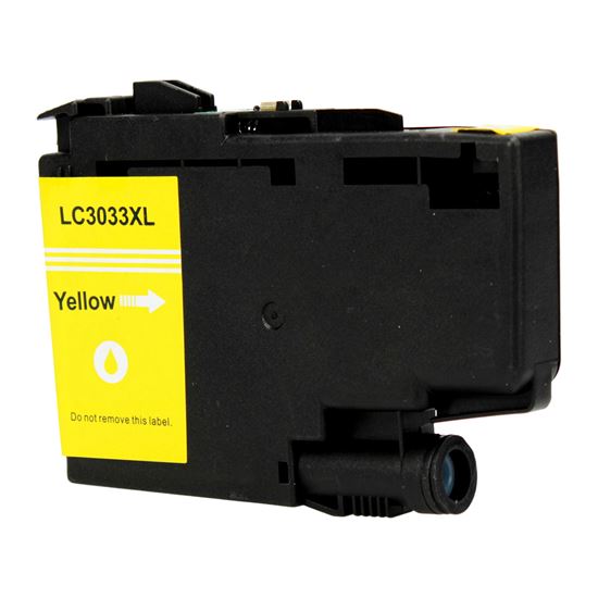 Compatible Brother LC3033 (LC3033Y) InkJet Cartridge, Yellow 1500 Super High Yield 1