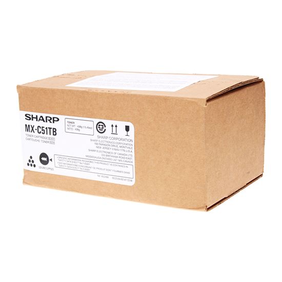 OEM Sharp  (MX-C51TB) Toner Cartridge, Black 16K Yield 1