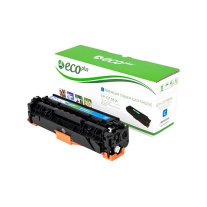 EcoPlus HP 312A (CF381A) Toner Cartridge, Cyan 2.7K Yield 1