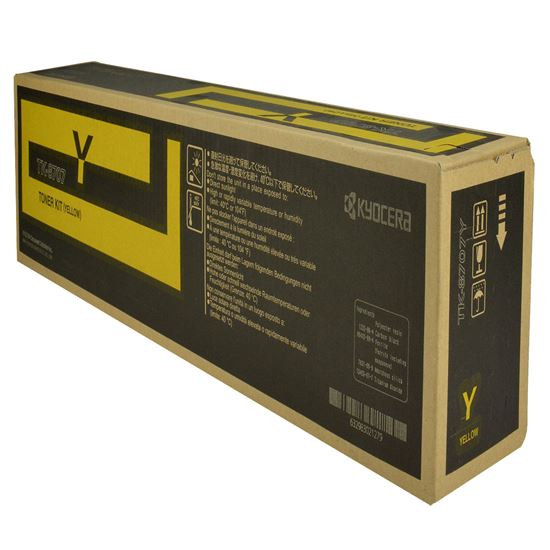 OEM Kyocera Mita TK-8707Y (1T02K9AUS0) Toner Cartridge, Yellow 30K Yield 1